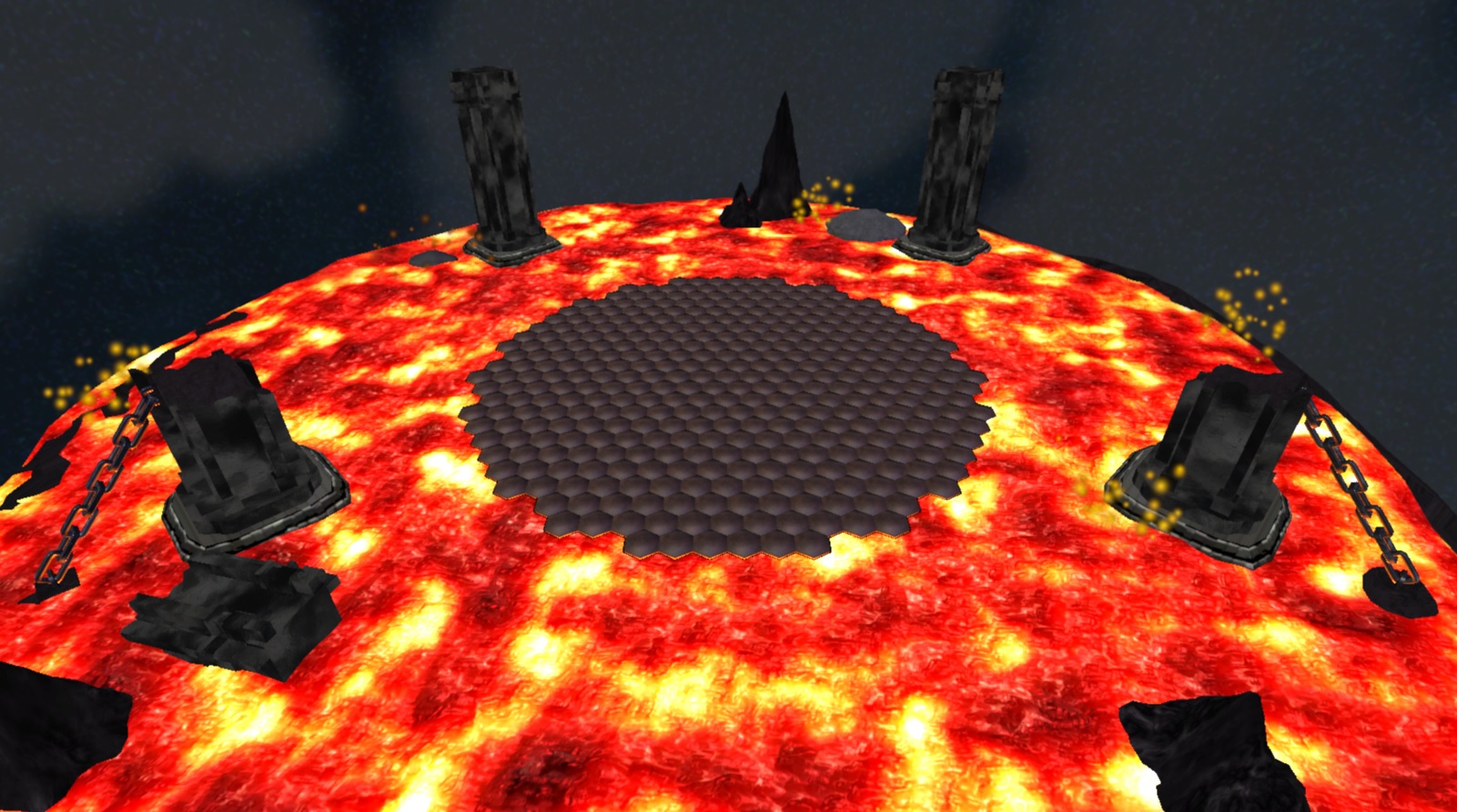 A screenshot showing
      the lava level.